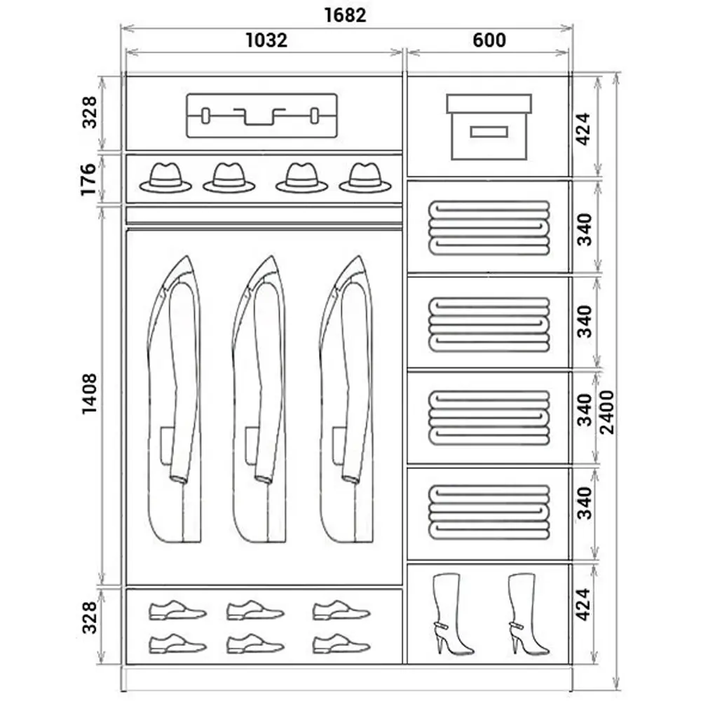 картинка Шкаф-купе 2-х дверный с фотопечатью Щенок спящий от магазина КУПИ КУПЕ