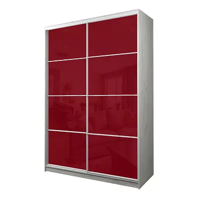 картинка Шкаф-купе 2-х дверный МАКС с пленкой Oracal Бургунди от магазина КУПИ КУПЕ