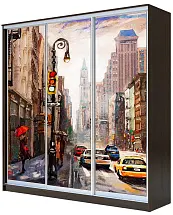 Картинка Шкаф-купе 3-х дверный с фотопечатью Городской пейзаж 2300 2014 620 от интернет-магазина Купи-купе