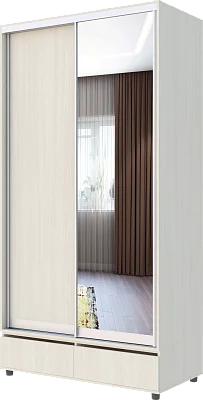 картинка Шкаф-купе ЭКОН 2-х дверный с одним зеркалом от магазина КУПИ КУПЕ
