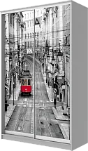 Картинка Шкаф-купе 2-х дверный с фотопечатью Лондон, трамвай 2200 1362 620 от интернет-магазина Купи-купе