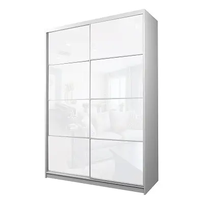 картинка Шкаф-купе 2-х дверный МАКС с белой пленкой Oracal от магазина КУПИ КУПЕ