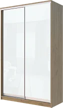 Картинка 2-х дверный шкаф-купе с цветной пленкой Белый №10 2400 1682 620 от интернет-магазина Купи-купе