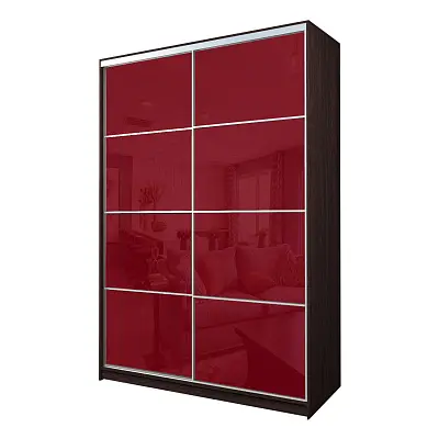 картинка Шкаф-купе 2-х дверный МАКС с пленкой Oracal Бургунди от магазина КУПИ КУПЕ