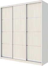 Картинка Шкаф купе 3-х дверный с разделителем 2300 1770 420 от интернет-магазина Купи-купе