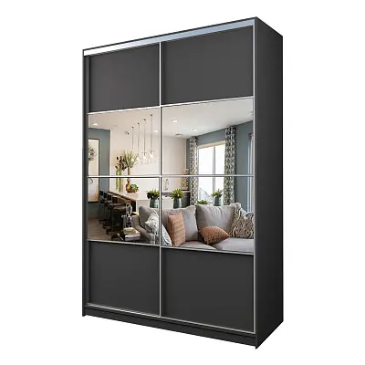 картинка Шкаф-купе 2-х дверный МАКС с зеркалом по центру от магазина КУПИ КУПЕ