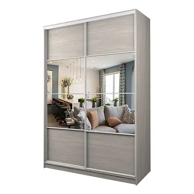 картинка Шкаф-купе 2-х дверный МАКС с зеркалом по центру от магазина КУПИ КУПЕ