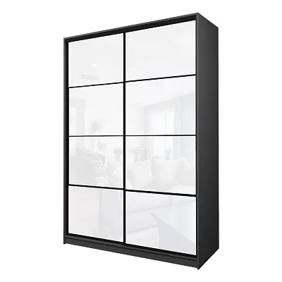 картинка Шкаф-купе 2-х дверный МАКС с белой пленкой Oracal от магазина КУПИ КУПЕ