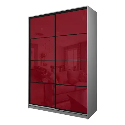 картинка Шкаф-купе 2-х дверный МАКС с пленкой Oracal Бургунди от магазина КУПИ КУПЕ