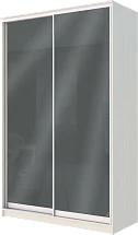Картинка 2-х дверный шкаф купе с цветной пленкой Темно-серый №073 2200 1500 620 от интернет-магазина Купи-купе
