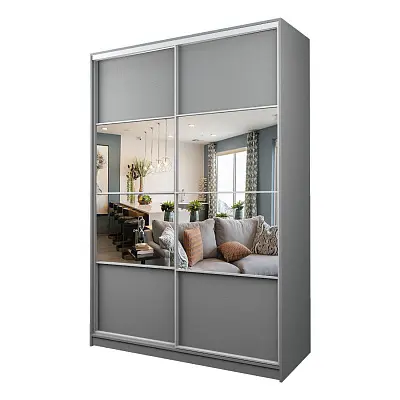 картинка Шкаф-купе 2-х дверный МАКС с зеркалом по центру от магазина КУПИ КУПЕ