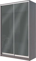 Картинка 2-х дверный шкаф купе с цветной пленкой Темно-серый №073 2400 1682 620 от интернет-магазина Купи-купе