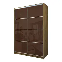 Картинка Шкаф-купе 2-х дверный МАКС с пленкой Oracal Шоколад от интернет-магазина Купи-купе
