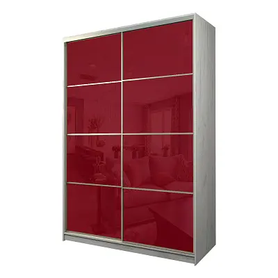 картинка Шкаф-купе 2-х дверный МАКС с пленкой Oracal Бургунди от магазина КУПИ КУПЕ