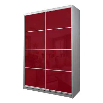картинка Шкаф-купе 2-х дверный МАКС с пленкой Oracal Бургунди от магазина КУПИ КУПЕ