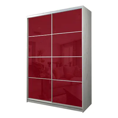 картинка Шкаф-купе 2-х дверный МАКС с пленкой Oracal Бургунди от магазина КУПИ КУПЕ
