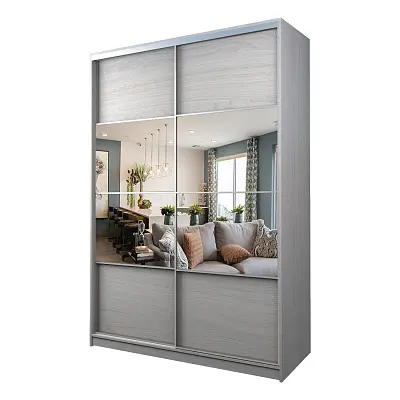 картинка Шкаф-купе 2-х дверный МАКС с зеркалом по центру от магазина КУПИ КУПЕ