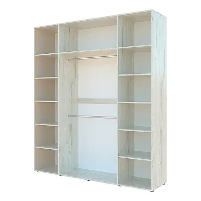 картинка Шкаф Гранд ГШК/2 распашной 4-х дверный с двумя штангами от магазина КУПИ КУПЕ