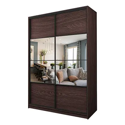 картинка Шкаф-купе 2-х дверный МАКС с зеркалом по центру от магазина КУПИ КУПЕ