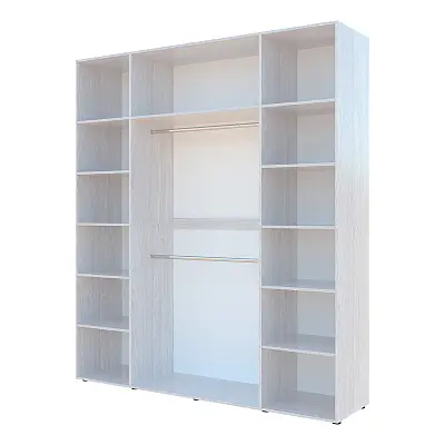 картинка Шкаф Гранд ГШК/2 распашной 4-х дверный с двумя штангами от магазина КУПИ КУПЕ