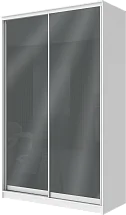 Картинка 2-х дверный шкаф купе с цветной пленкой Темно-серый №073 2400 1200 420 от интернет-магазина Купи-купе
