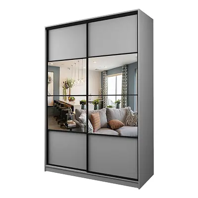 картинка Шкаф-купе 2-х дверный МАКС с зеркалом по центру от магазина КУПИ КУПЕ