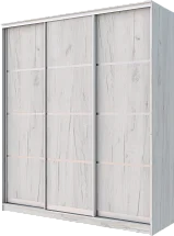 Картинка Шкаф купе 3-х дверный с разделителем 2200 1770 620 от интернет-магазина Купи-купе