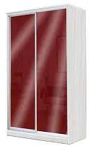 Шкаф-купе 2-х дверный с цветным стеклом Бургунд 312 2200 1682 420
