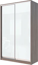 Картинка 2-х дверный шкаф-купе с цветной пленкой Белый №10 2300 1682 420 от интернет-магазина Купи-купе