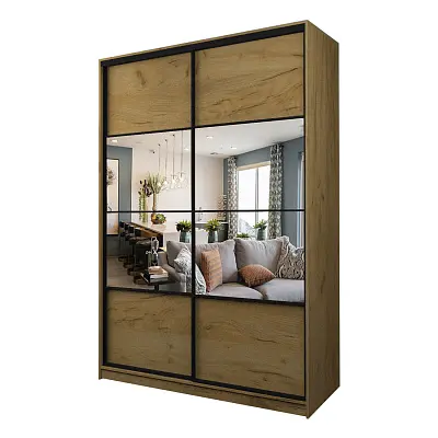 картинка Шкаф-купе 2-х дверный МАКС с зеркалом по центру от магазина КУПИ КУПЕ