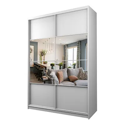 картинка Шкаф-купе 2-х дверный МАКС с зеркалом по центру от магазина КУПИ КУПЕ