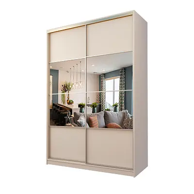 картинка Шкаф-купе 2-х дверный МАКС с зеркалом по центру от магазина КУПИ КУПЕ