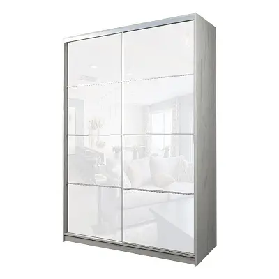 картинка Шкаф-купе 2-х дверный МАКС с белой пленкой Oracal от магазина КУПИ КУПЕ