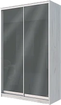 Картинка 2-х дверный шкаф купе с цветной пленкой Темно-серый №073 2200 1200 620 от интернет-магазина Купи-купе