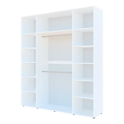 картинка Шкаф Гранд ГШК/2 распашной 4-х дверный с двумя штангами от магазина КУПИ КУПЕ