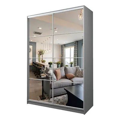 картинка Шкаф-купе 2-х дверный МАКС с 2-мя зеркалами от магазина КУПИ КУПЕ