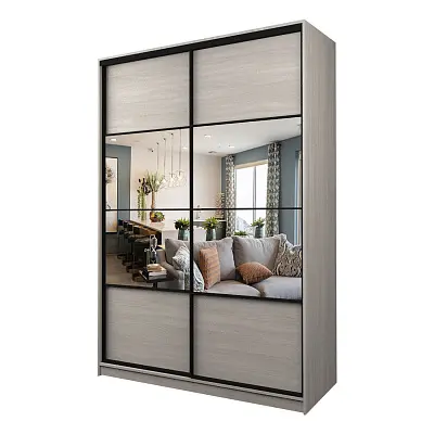 картинка Шкаф-купе 2-х дверный МАКС с зеркалом по центру от магазина КУПИ КУПЕ