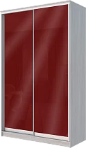 Картинка Шкаф-купе 2-х дверный с цветным стеклом Бургунд 312 2400 1362 420 от интернет-магазина Купи-купе
