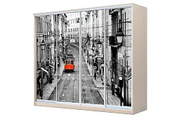 Шкаф-купе 4-х дверный с фотопечатью Лондон