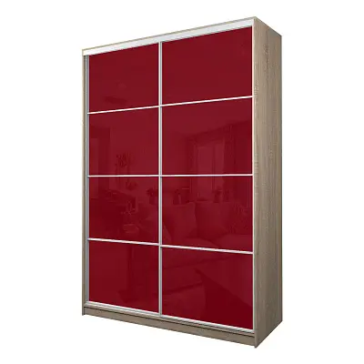 картинка Шкаф-купе 2-х дверный МАКС с пленкой Oracal Бургунди от магазина КУПИ КУПЕ