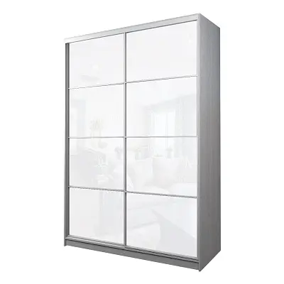 картинка Шкаф-купе 2-х дверный МАКС с белой пленкой Oracal от магазина КУПИ КУПЕ