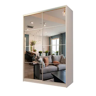 картинка Шкаф-купе 2-х дверный МАКС с 2-мя зеркалами от магазина КУПИ КУПЕ