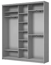 Шкаф-купе 3-х дверный с пескоструйным рисунком Диагональные полосы №22-23 с зеркалом 2300 2014 420