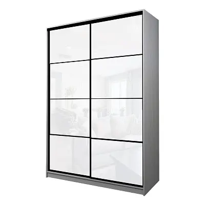 картинка Шкаф-купе 2-х дверный МАКС с белой пленкой Oracal от магазина КУПИ КУПЕ