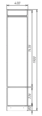 картинка Шкаф ЭКОН распашной 1 дверный со штангой магазин КУПИ КУПЕ является производителем корпусной мебели картинка Шкаф ЭКОН распашной 1 дверный со штангой от магазина КУПИ КУПЕ