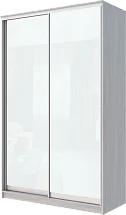 Картинка 2-х дверный шкаф-купе с цветной пленкой Белый №10 2400 1500 420 от интернет-магазина Купи-купе