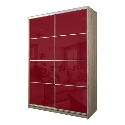 картинка Шкаф-купе 2-х дверный МАКС с пленкой Oracal Бургунди от магазина КУПИ КУПЕ