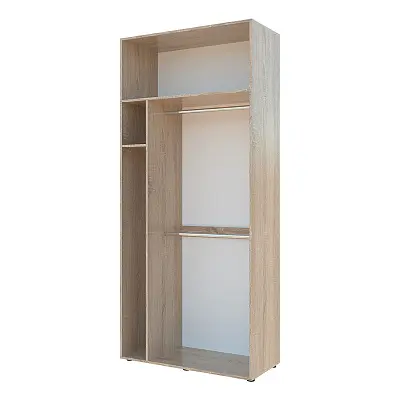 картинка Шкаф Гранд ГШБ/2 распашной 2-х дверный с двумя штангами и секцией для гладильной доски от магазина КУПИ КУПЕ