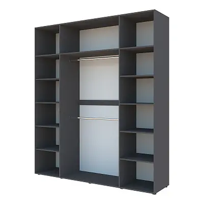 картинка Шкаф Гранд ГШК/2 распашной 4-х дверный с двумя штангами от магазина КУПИ КУПЕ