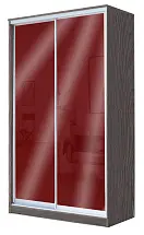 Картинка Шкаф-купе 2-х дверный с цветным стеклом Бургунд 312 2400 1362 620 от интернет-магазина Купи-купе